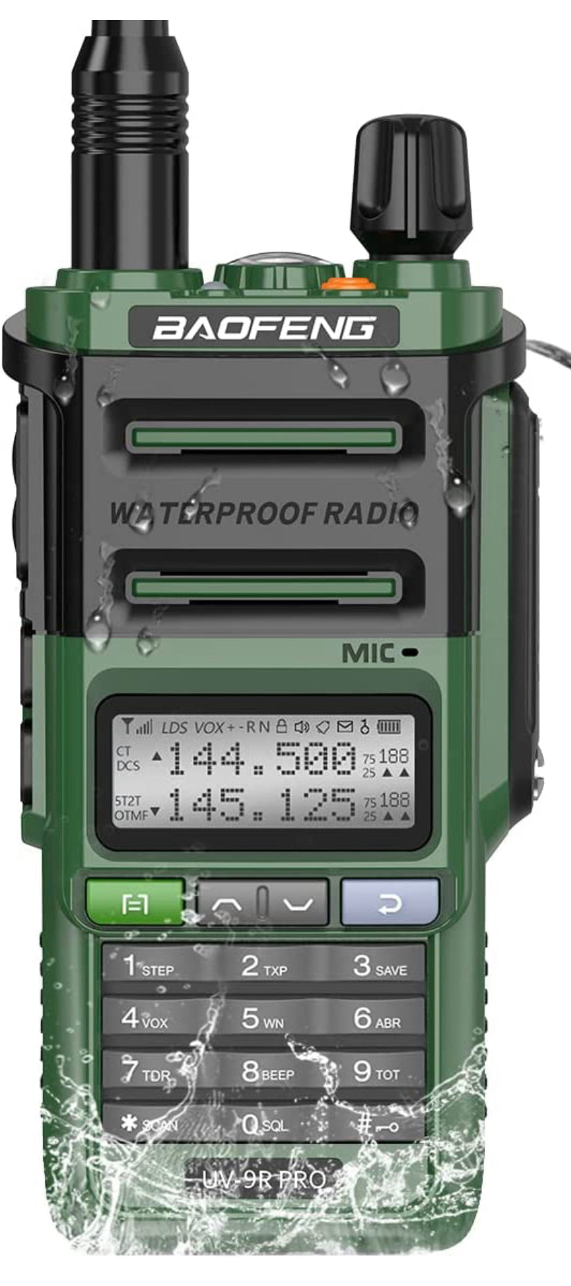 TEXAS Wildland Fire and All-Hazards Preprogrammed Baofeng UV-9R Pro Waterproof Handheld 8 Watt Radio